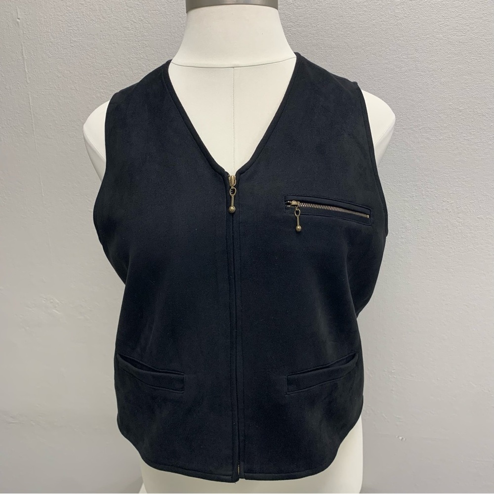Earthbound Faux Suede Vest Size XL